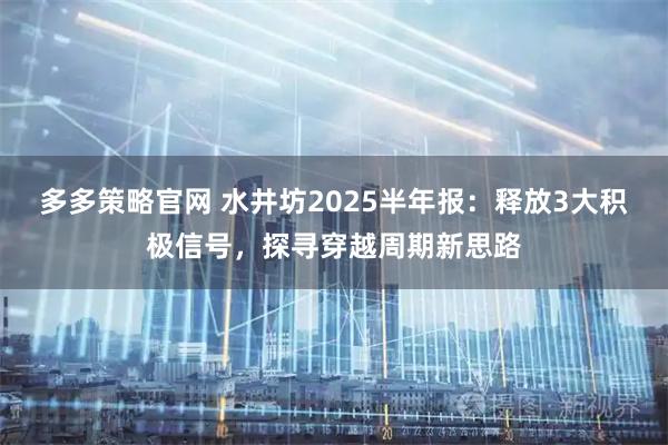 多多策略官网 水井坊2025半年报：释放3大积极信号，探寻穿越周期新思路