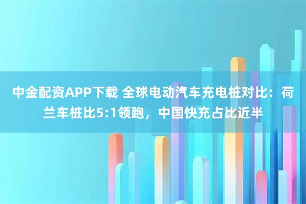 中金配资APP下载 全球电动汽车充电桩对比：荷兰车桩比5:1领跑，中国快充占比近半